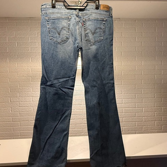 Levi 545 Strauss Co 14M Blue Denim Bootcut Jeans Women's Low Rise Stretch - Picture 3 of 5